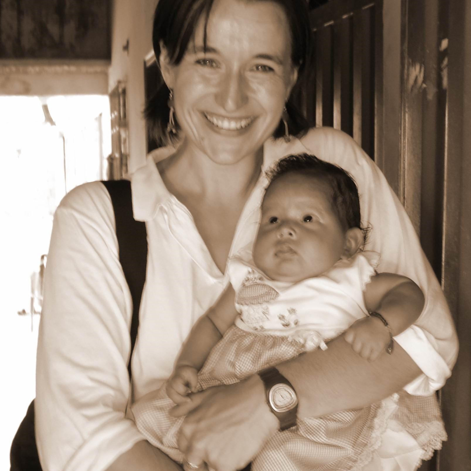 Fotka hosta Terezie Aron Hurychová k přednášce Na misích s Lékaři bez hranic.